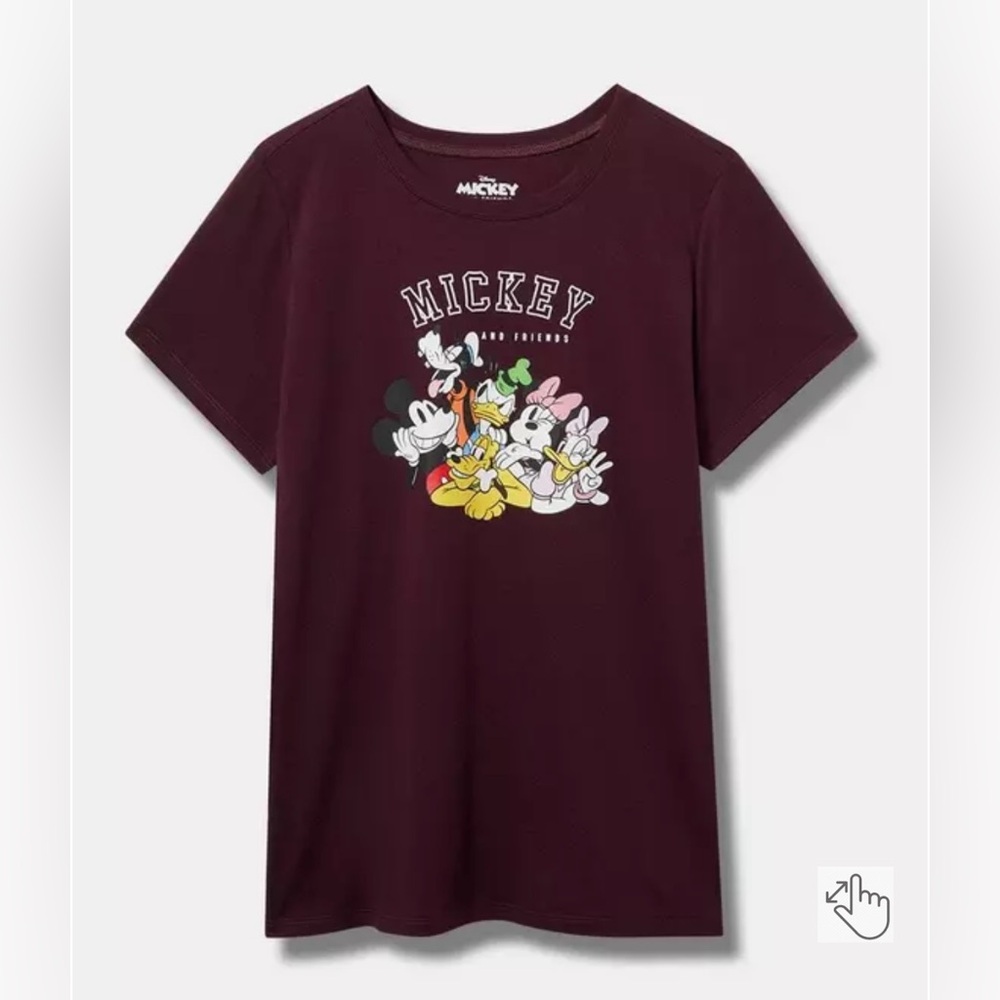 NWT Torrid Disney Mickey and friends short sleeve crew neck tee size 5X